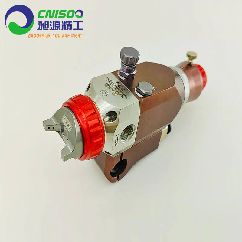 High-capacity low-pressure environment protection internal control spray gun